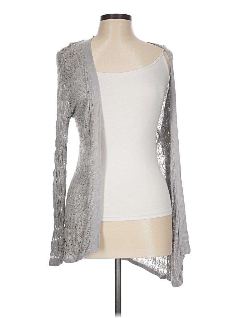 Pre-owned Belldini Cardigan Sweater In Silver