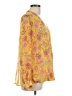 Kut from the Kloth 100% Polyester Yellow Long Sleeve Blouse Size L - photo 4