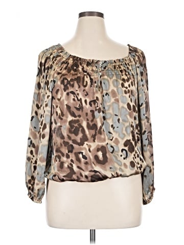 Signature by Larry Levine 3/4 Sleeve Blouse (view 1)