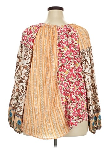 Easel 3/4 Sleeve Blouse (view 2)