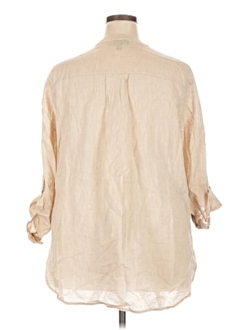 Lane Bryant 3/4 Sleeve Button-Down Shirt (view 2)