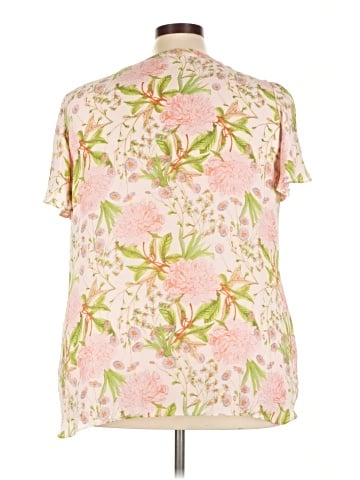 Rose + Olive Short Sleeve Blouse (view 2)