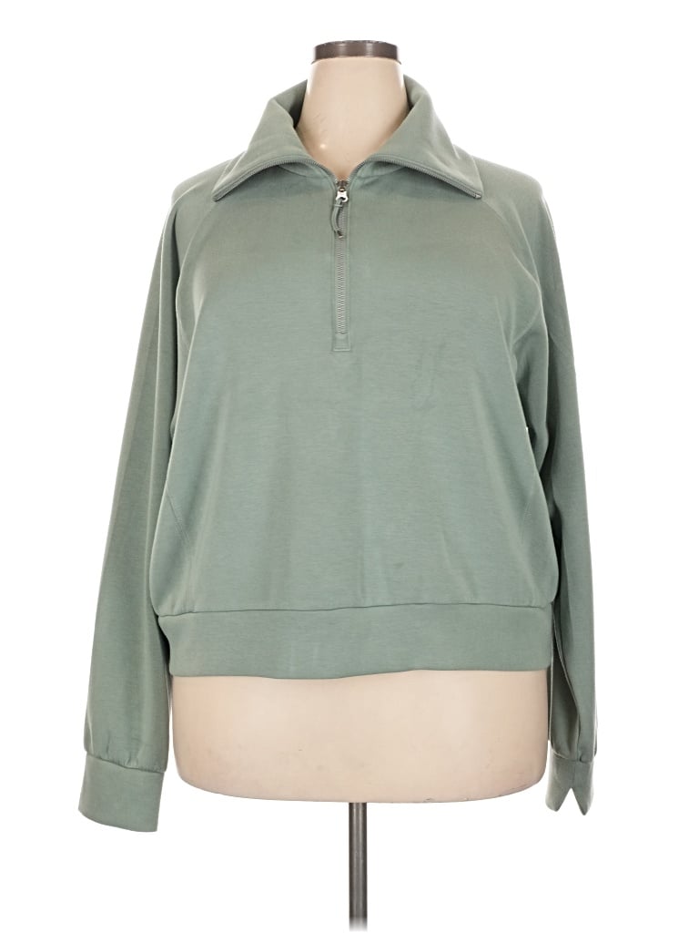 Pre-owned Spanx Pullover Sweater In Green