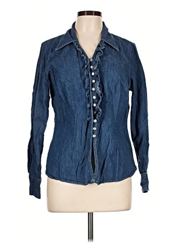 Gloria Vanderbilt Long Sleeve Button-Down Shirt (view 1)