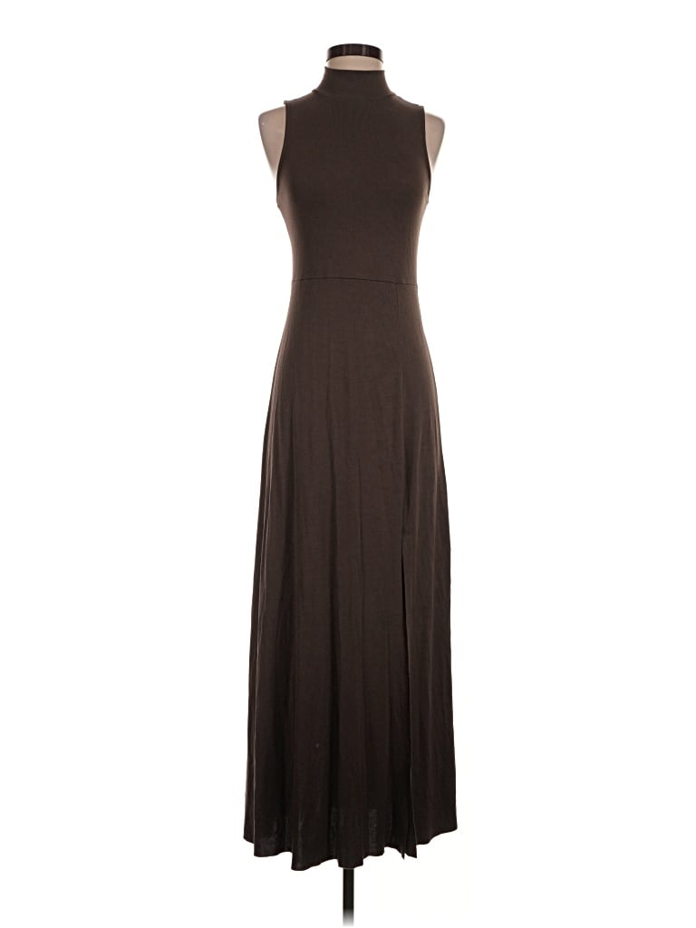Pre-owned Zara Basic Casual Dress In Brown