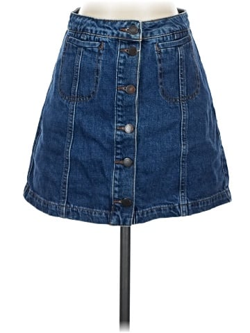 Topshop Denim Skirt (view 1)