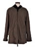 Gallery 100% Polyester Solid Brown Coat Size M (petite) - photo 1