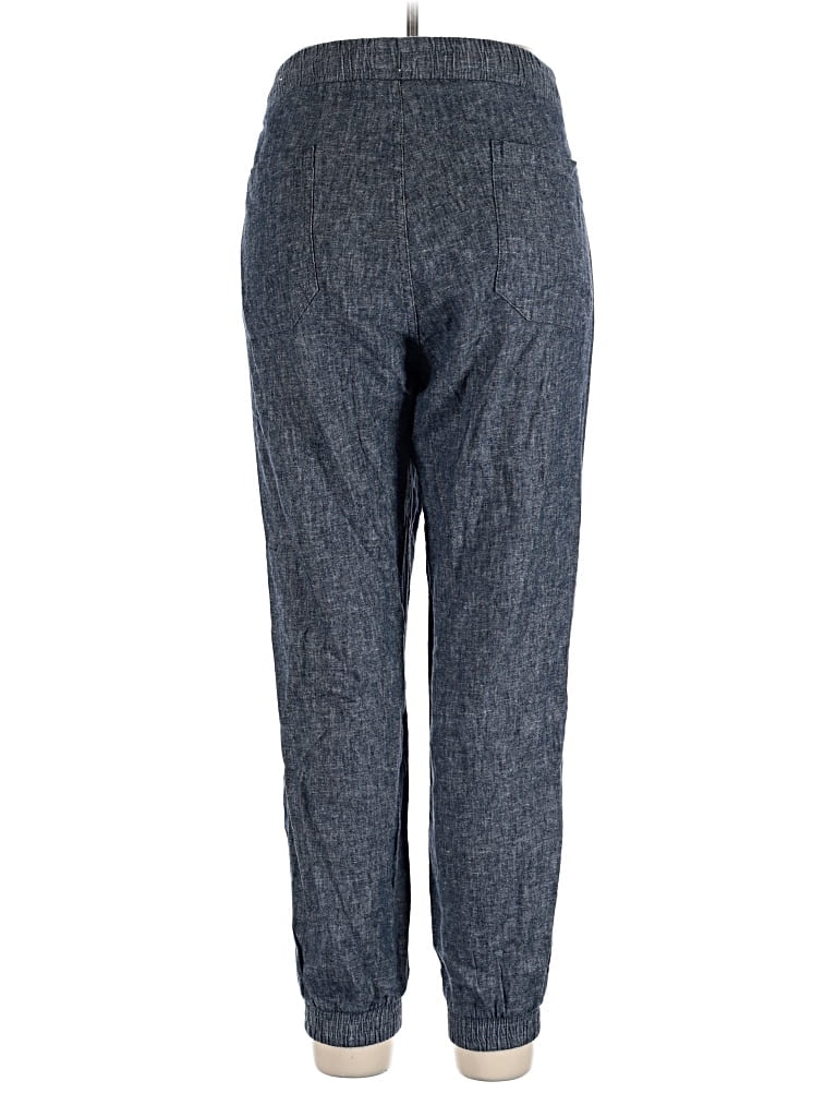 Pre-owned Sun + Stone Linen Pants In Blue