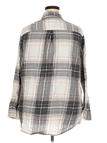 Faded Glory Long Sleeve Button-Down Shirt (view 2)