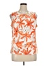 Kasper Orange Sleeveless Blouse Size XL - photo 1