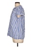 Talbots 100% Cotton Stripes Blue Short Sleeve Blouse Size L - photo 5
