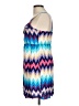 Bongo 100% Rayon Chevron-herringbone Blue Cocktail Dress Size L - photo 5