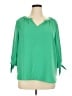 Westbound 100% Polyester Green 3/4 Sleeve Blouse Size XL (petite) - photo 1