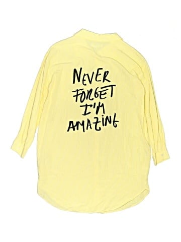 Zara 3/4 Sleeve Button-Down Shirt (view 2)
