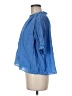 &merci 100% Polyester Blue Short Sleeve Blouse Size M - photo 5