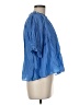 &merci 100% Polyester Blue Short Sleeve Blouse Size M - photo 4