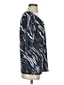 Deletta 100% Rayon Blue 3/4 Sleeve Blouse Size S - photo 4