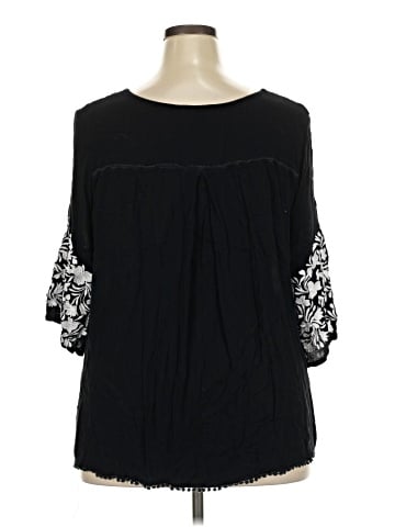 Denim 24/7 3/4 Sleeve Blouse (view 2)