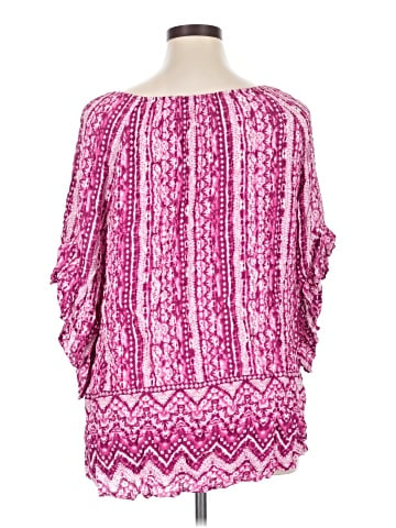 Terra & Sky 3/4 Sleeve Blouse (view 2)