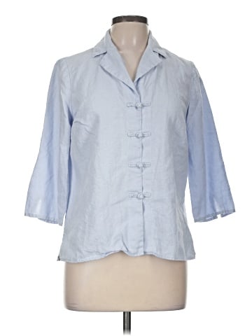 Liz Claiborne 3/4 Sleeve Button-Down Shirt (view 1)