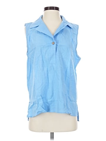 Unbranded Sleeveless Button-Down Shirt (view 1)