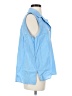Unbranded Blue Sleeveless Button-Down Shirt Size S (estimated) - photo 4