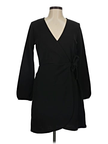 Madewell Texture &amp; Thread Long-Sleeve Side-Tie Dress (view 1)