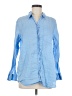 Gap 100% Linen Blue Long Sleeve Button-Down Shirt Size M - photo 1