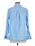 Gap 100% Linen Blue Long Sleeve Button-Down Shirt Size M - photo 2