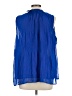 Ellen Tracy 100% Polyester Blue Sleeveless Blouse Size L - photo 2