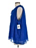 Ellen Tracy 100% Polyester Blue Sleeveless Blouse Size L - photo 5