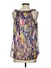 CAbi 100% Polyester Purple White Sleeveless Blouse Size M - photo 2