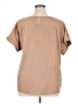 Shein Curve 100% Polyester Tan Short Sleeve Blouse Size 16 Plus (2) - photo 2