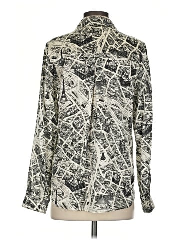 L'Agence Long Sleeve Silk Top (view 2)
