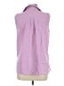 Unbranded Purple Sleeveless Button-Down Shirt Size L - photo 2