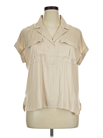 Rose + Olive Short Sleeve Blouse (view 1)