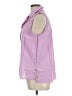 Unbranded Purple Sleeveless Button-Down Shirt Size L - photo 5