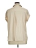 Rose + Olive 100% Polyester Tan Short Sleeve Blouse Size XL - photo 2