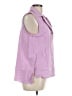 Unbranded Purple Sleeveless Button-Down Shirt Size L - photo 4
