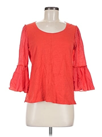 Bordeaux 3/4 Sleeve Top (view 1)