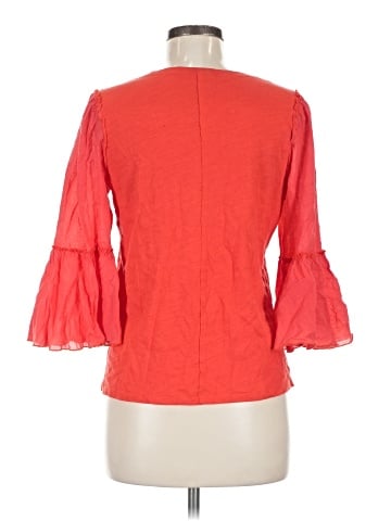 Bordeaux 3/4 Sleeve Top (view 2)