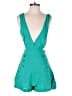 Miss Selfridge 100% Viscose Solid Teal Romper Size 6 - photo 1