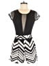 Charlotte Russe Chevron-herringbone Black Romper Size M - photo 1