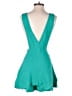 Miss Selfridge 100% Viscose Solid Teal Romper Size 6 - photo 2
