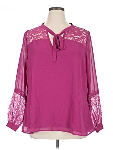 City Chic 3/4 Sleeve Blouse (view 1)