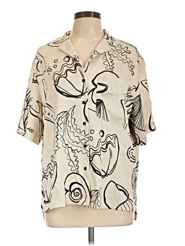 Topshop Short Sleeve Blouse (view 1)