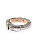 J.Crew 100% Leather Silver Leather Belt Size L - photo 1