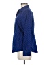 Chico's 100% Cotton Polka Dots Blue Long Sleeve Blouse Size M - photo 5