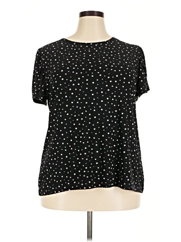 AK Anne Klein Short Sleeve Blouse (view 1)
