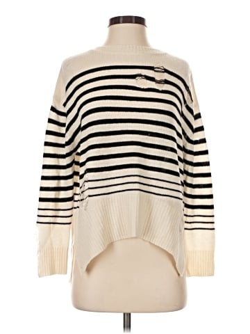 Enza Costa Wool Pullover Sweater (view 1)